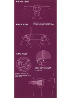 SEXXBIAN Strap-on Vibrator 6.5 inch
